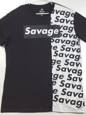Faded Black Shirt Mens 2XL Black Center Seam Savage Extreme Concepts
